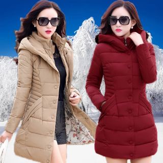 Freeship 99k TQ_Áo phao nữ dáng dài