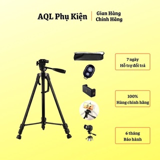 Tripod Điện Thoại 3 Chân Kèm Remote Chụp Ảnh - Chân Máy Quay Phim Livestream Tiktok Tiện Lợi 140cm Chắc Chắn