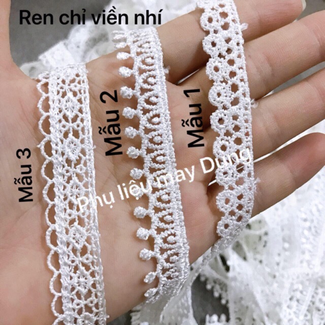 Ren chỉ nhí trắng bảng 1.5cm