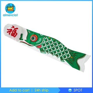 Cờ cá chép Windsock trang trí Nhật Bản Koi Sailfish 90cm Hồng Đỏ