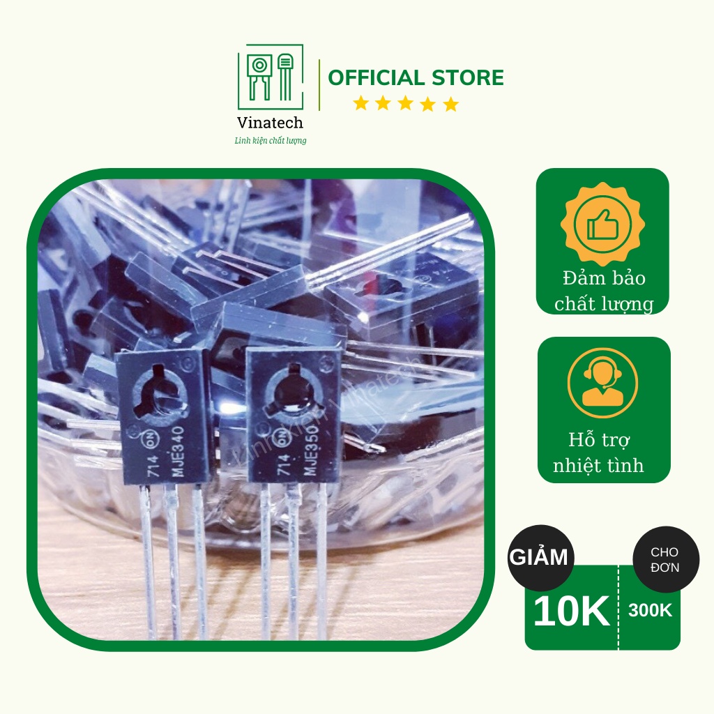 Cặp transistor MJE340, MJE350 Motorola loại tốt[ HÀNG MỚI]