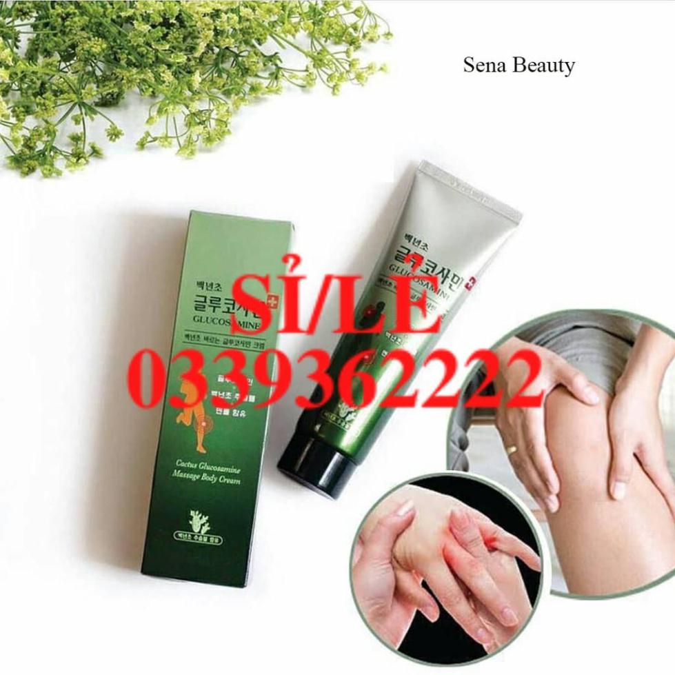 [ CHÍNH HÃNG ] Dầu lanh xoa bóp Hàn Quốc Cactus Glucosamine Massage Body Cream 150ML Sena Beauty