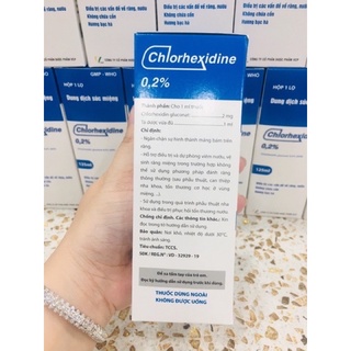 Dung dịch súc miệng Chlorhexidine 0.2%