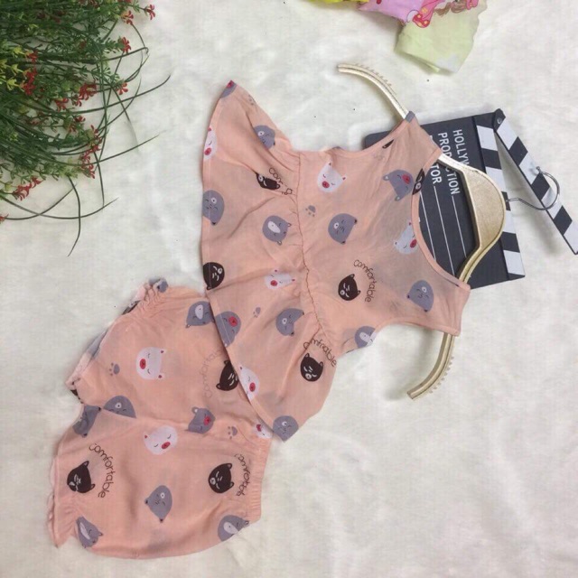 Set bộ lanh bé gái kèm ảnh thật