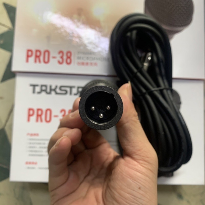 Mic Hát karaoke Gia đình Kiêm Thu Âm Livestream Takstar PRO-38 chính hãng bảo hành 1 nă