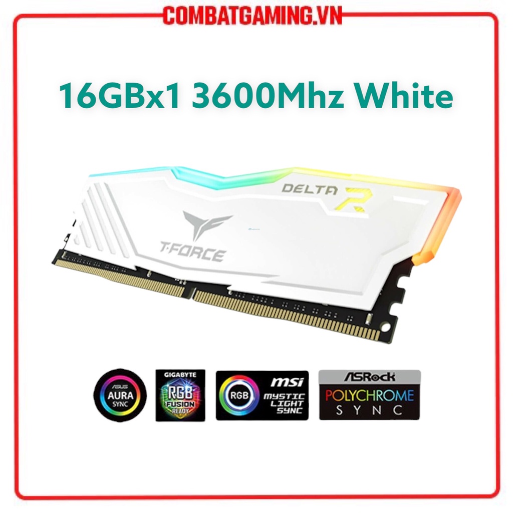 Ram Máy Tính Team TeamGroup T-Force Delta RGB 8GB 16GB 3200MHz 3600MHz Hàng Chính Hãng Npp Viễn Sơn