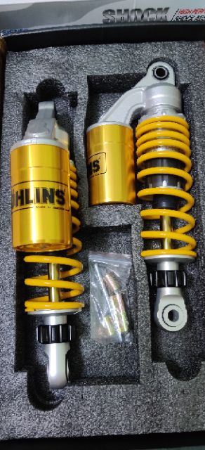 Phuộc sau OHLINS bình dầu mẫu 2019 có núm tăng chỉnh gắn Dr Wave RS WIN MAX TAURUS SIRIUS JUPITER AXELO ELEGANT