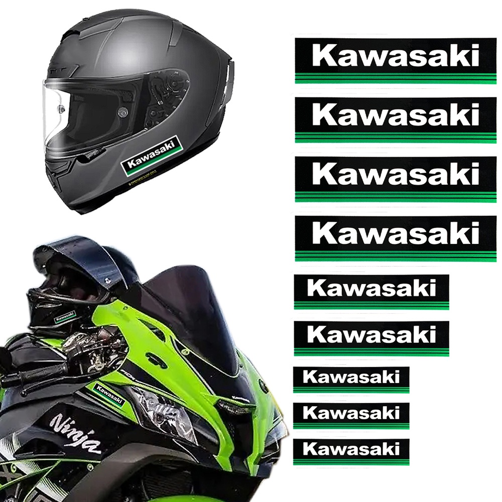 Kawasaki Motorcycle Sticker Phản quang Logo Stickers Mũ bảo hiểm Decal trang trí