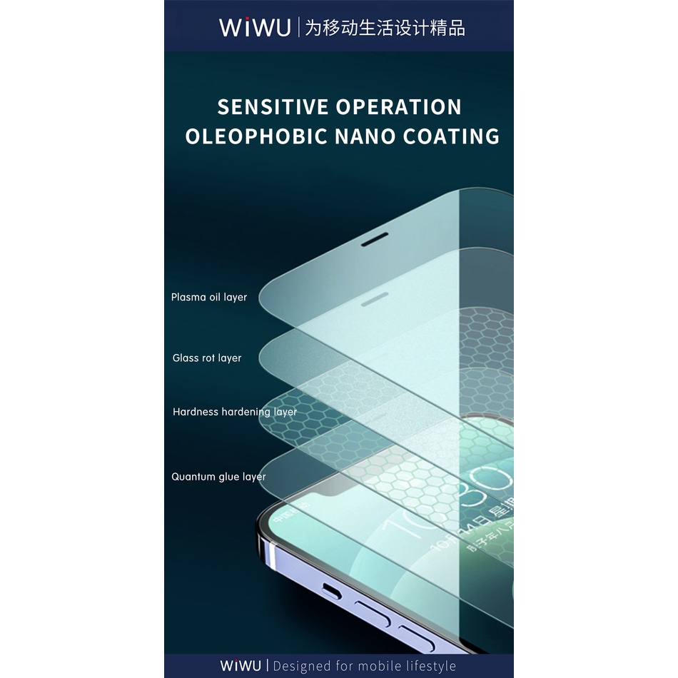 Kính Cường Lực Wiwu Ivista Super Hardness Rút Nhẹ Dễ Dán  iP 14Promax 13promax 12Promax