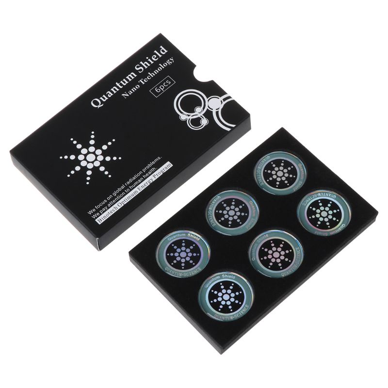 Bộ 6 Miếng Dán Hình Tròn Chống Bức Xạ Cho Điện Thoại / Laptop / Máy Tính