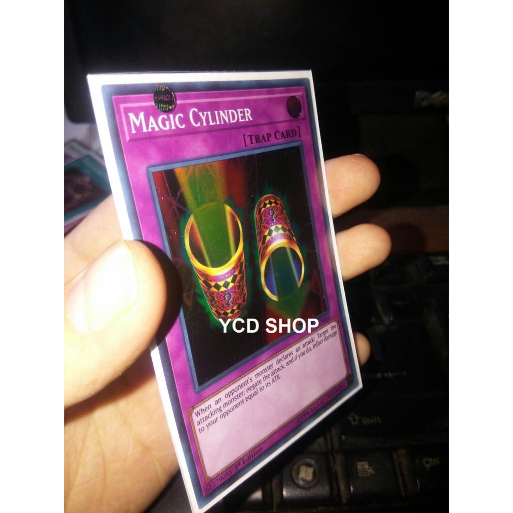 Thẻ bài Yugioh chính hãng Magic Cylinder – Super Rare