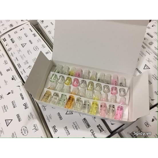 Bộ 20 ống nước hoa mini cực thơm (Trắng)