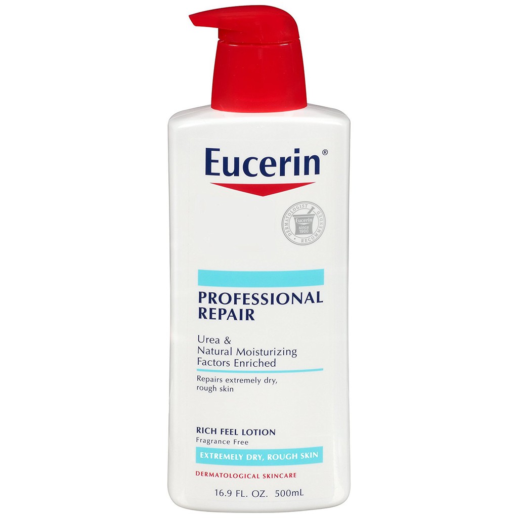 Dưỡng thể không mùi Eucerin Professional Repair Rich Feel Lotion Fragrance Free 500ml (Mỹ)