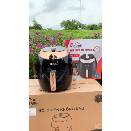 Nồi Chiên Không Dầu PL Home 022, Nồi chiên 8,2 lít