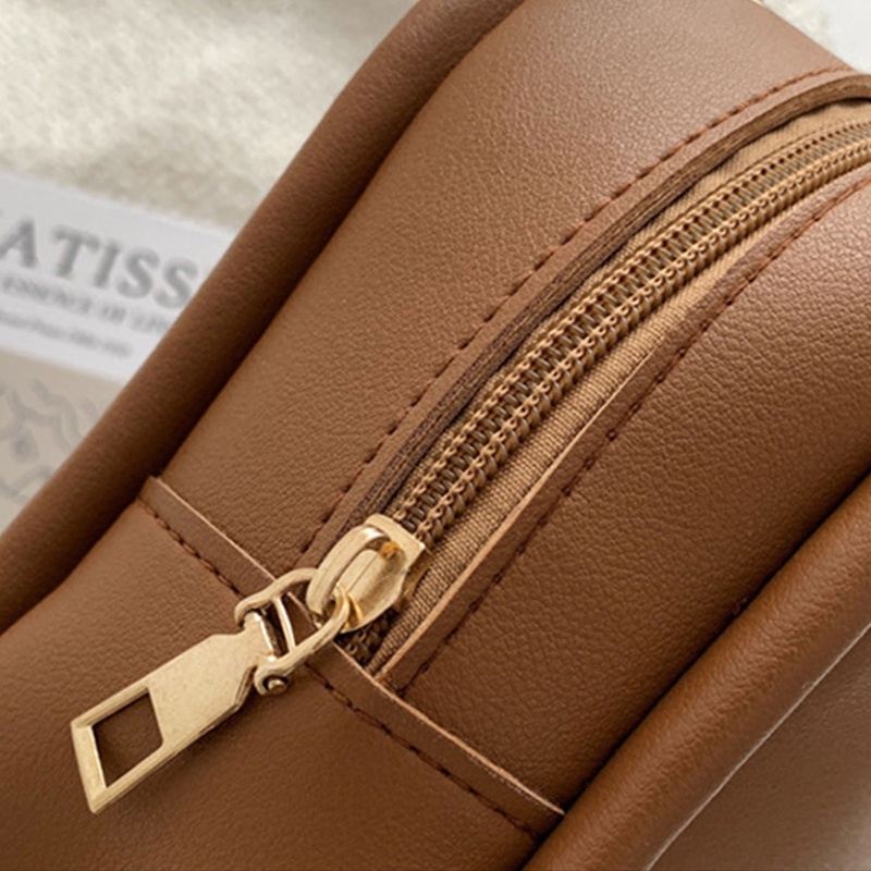 Túi Da PU Đeo Chéo Mini Trang Trí Bóng Lông Xinh Xắn Dành Cho Nữ