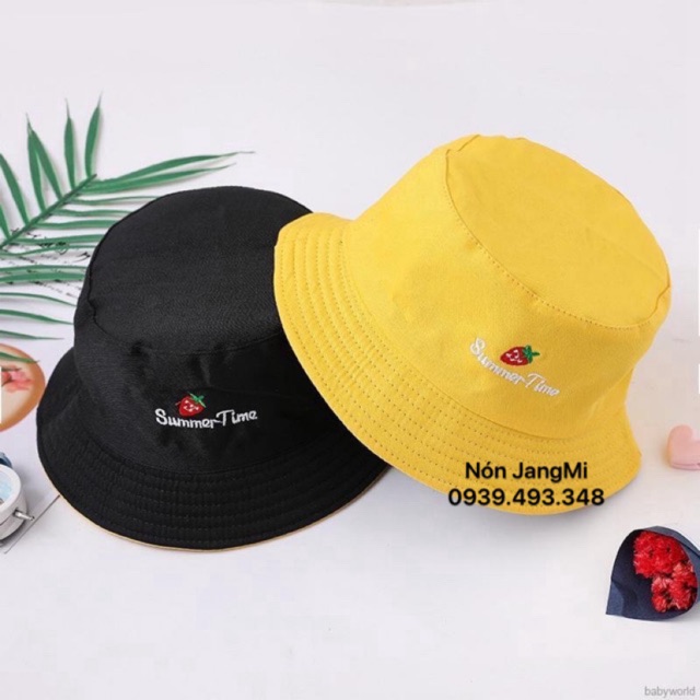 Mũ Nón Bucket Thêu Chữ Summer