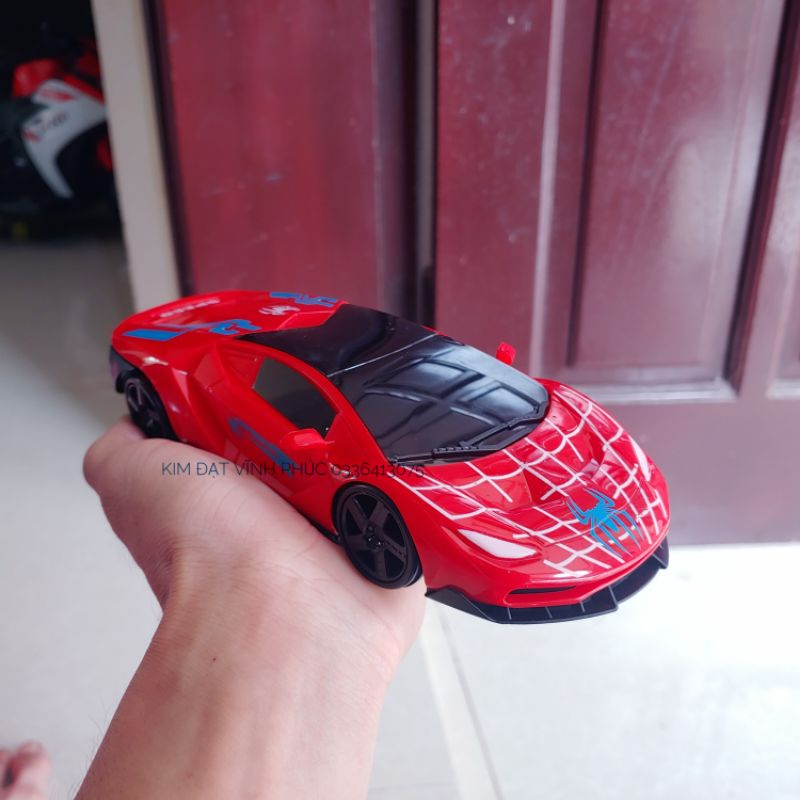 Ô tô đồ chơi người nhện Spider Man . xe ô tô đồ chơi cho bé có nhạc đèn và tự tránh vật cản