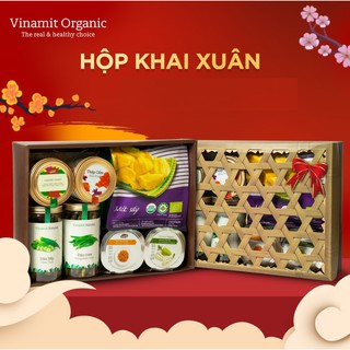 Hộp quà Khai Xuân Vinamit quà sang trọng tinh tế