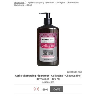 Cặp gội xả ARGANICARE COLLAGEN