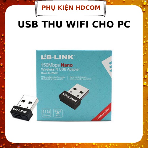 Bộ USB thu Wifi 150Mbps tăng tốc độ wifi cho Laptop, PC có râu, không râu