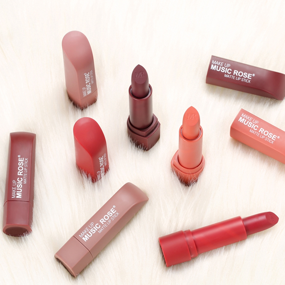 [Hàng mới về] Son môi trang điểm có sắc tố cao dễ lên màu không phai màu chất lượng cao tiện lợi