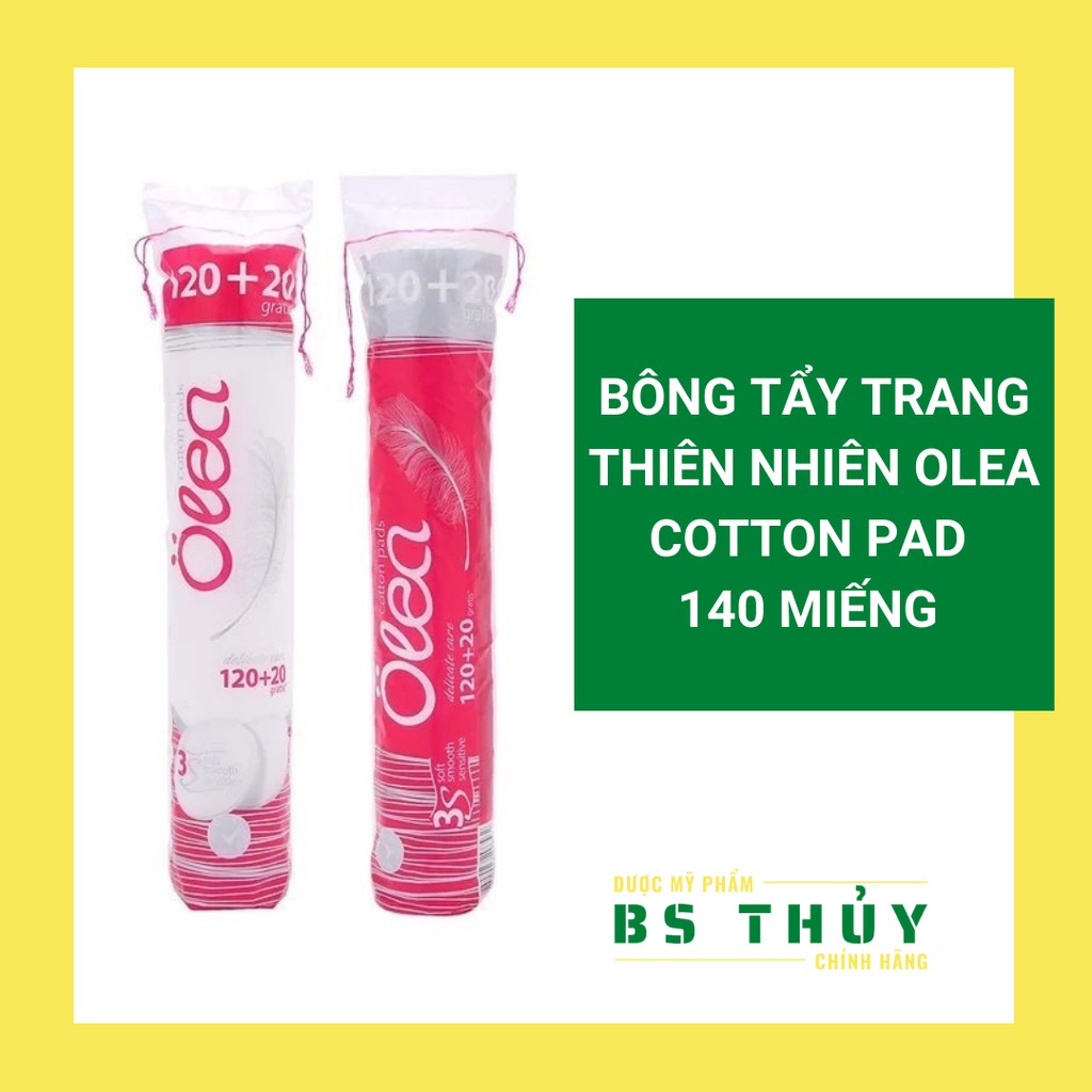 Bông Tẩy Trang Thiên Nhiên Olea Cotton Pad 140 Miếng (120+20 miếng)