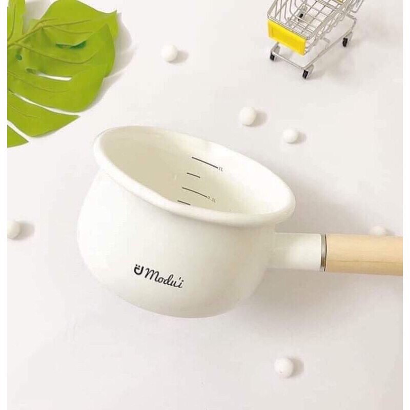 🍒chinh hang🍒Nồi Sứ Modui - Nồi Nấu Bột Cháo Ăn Dặm Style Hàn Quốc Siêu Xinh Cho Bé
