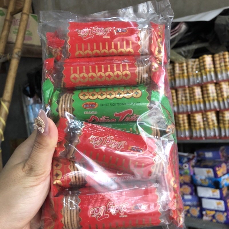 Sỉ bịch 10 gói bánh quy đồng tiền tuổi thơ