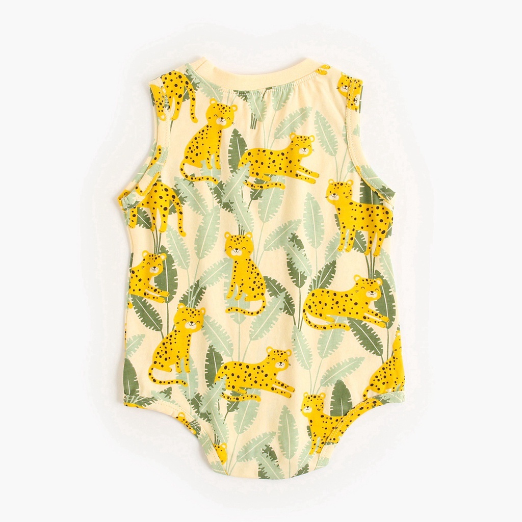 Áo Liền Thân Không Tay Sanlutoz Vải Cotton Thời Trang Dành Cho Em Bé Sơ Sinh Mặc Trong Mùa Hè