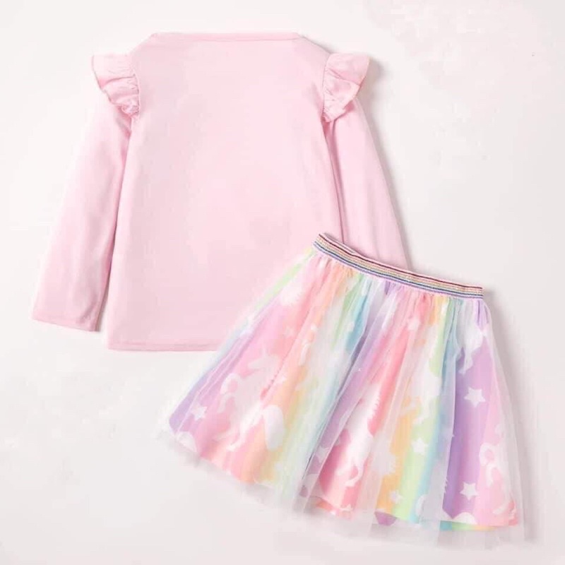 SET ÁO PONY KÈM CHÂN VÁY VOAN BÉ GÁI