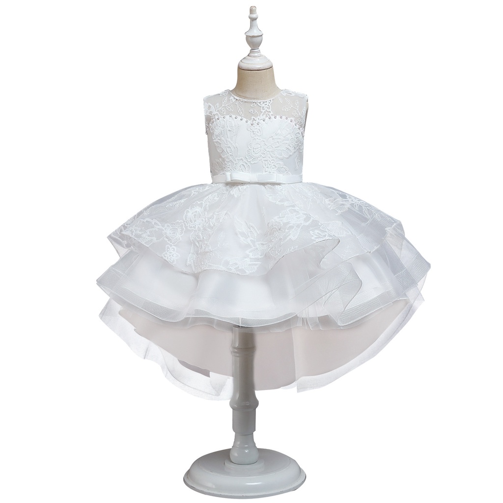 BỎ DC10 Size110-150 (13-35kg) Đầm công chúa cao cấp (Đầm voan xoè 2 tầng vải lụa dự tiệc đám cưới) hàng quảng châu