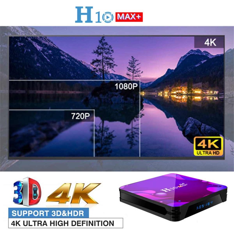 Hộp Tv Thông Minh Xlife H10 Max + Android 10.0 4k Hd Media Player Android