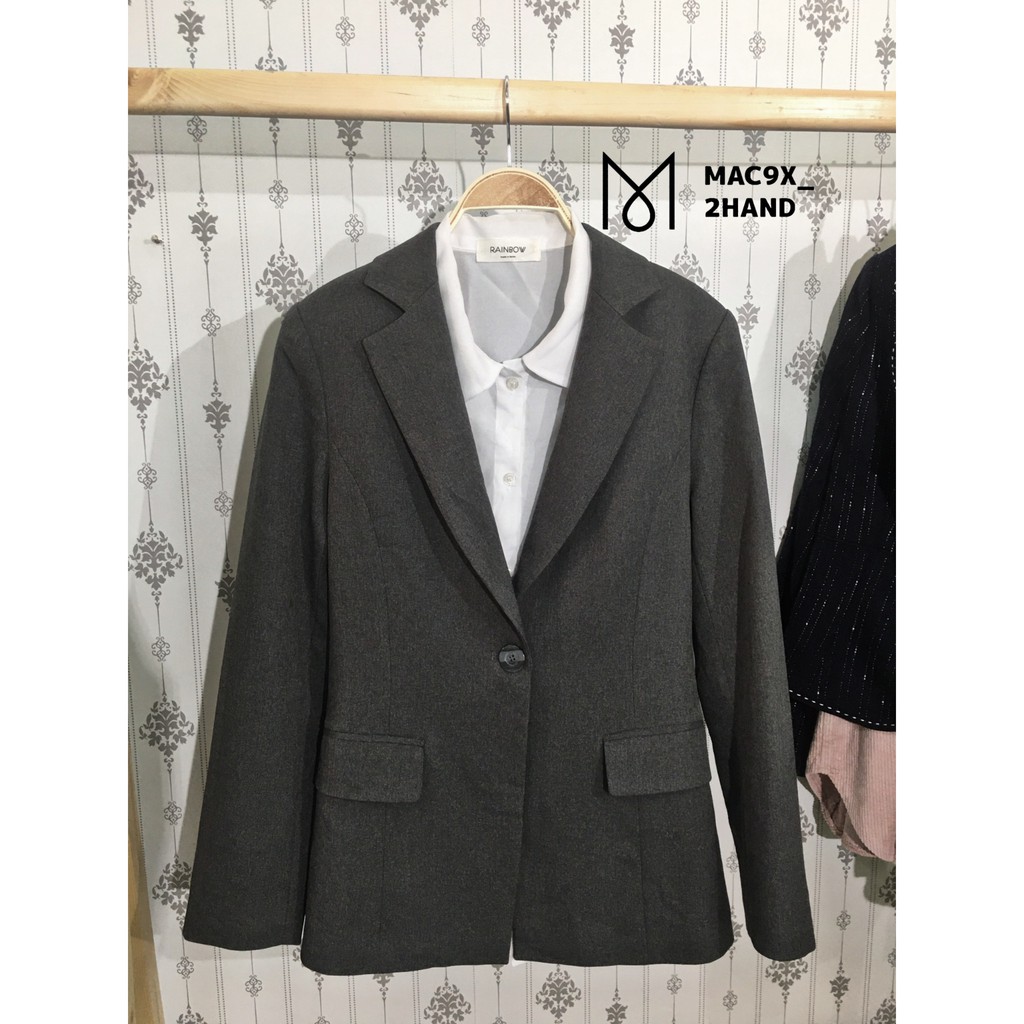 Áo BLAZER Hàn màu xám tro.