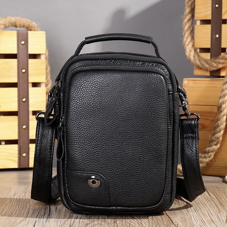 TÚI XÁCH NAM DA THẬT MÀU ĐEN DB175