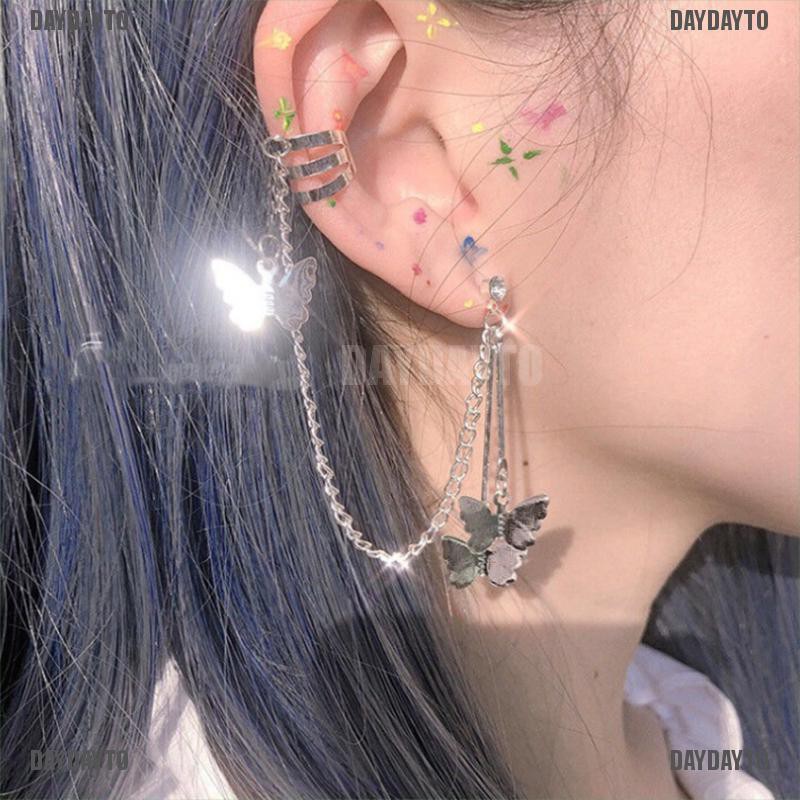 1 Bông Tai Hình Bướm Phong Cách Harajuku Dành Cho Nữ
