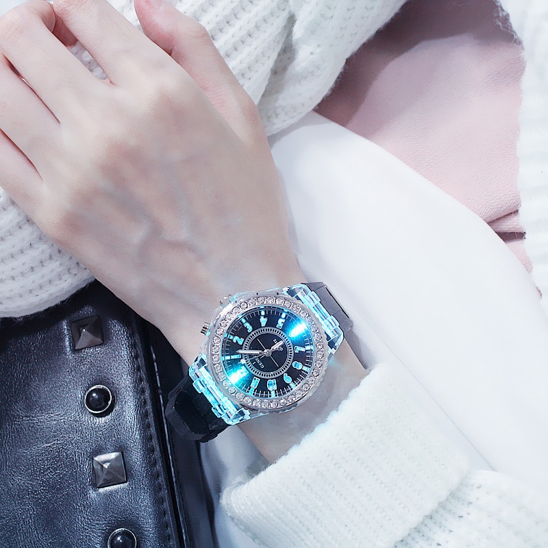 Đồng Hồ LED Phát Sáng Thời Trang Cho Nam Nữ