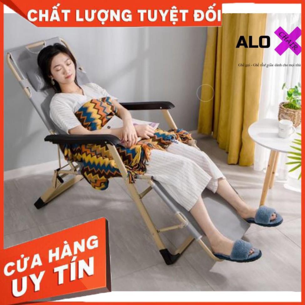 ( SẢN PHẨM NHẬP KHẨU) Ghế Xếp Thư giãn Đa Năng Cao Cấp A175 - (có thể ngã thành giường)