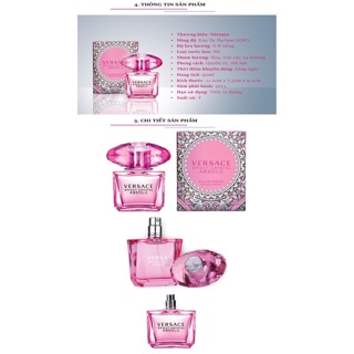 Nước Hoa Nữ Versace Bright Crystal Absolu Eau de Parfum 30Ml