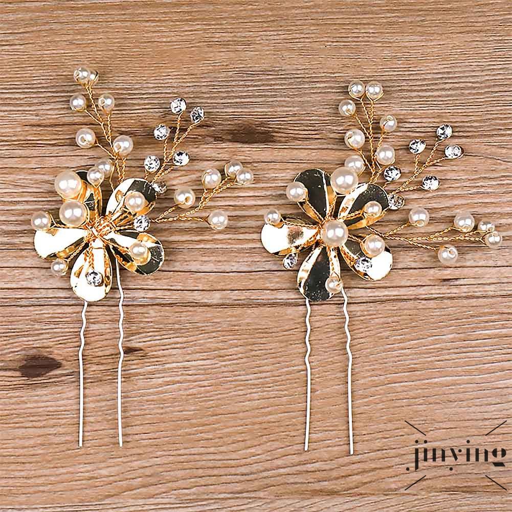 GETNOIVAS Trâm cài tóc phối đá phong cách retro cho nữ