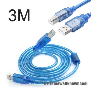 Ecvn 3m print cable usb 2.0 male to male printer cable for usb printer scanenr