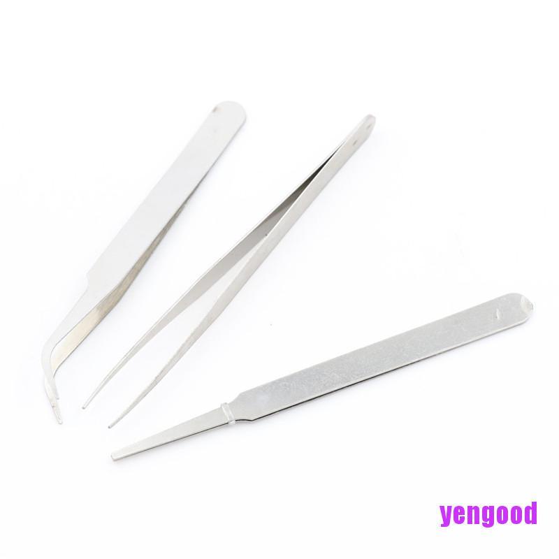 Bộ 3 Dụng Cụ Sửa Chữa Điện Tử Bằng Thép Không Gỉ Độ Chính Xác Cao DIY