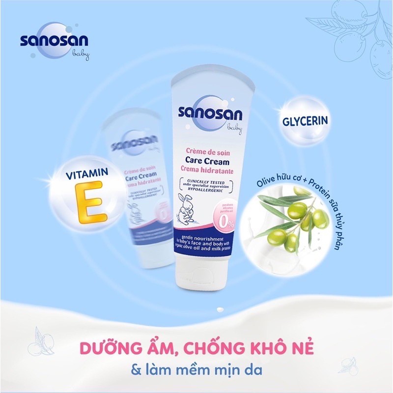 Sữa dưỡng ẩm chống khô nẻ Sanosan 100ml /20ml