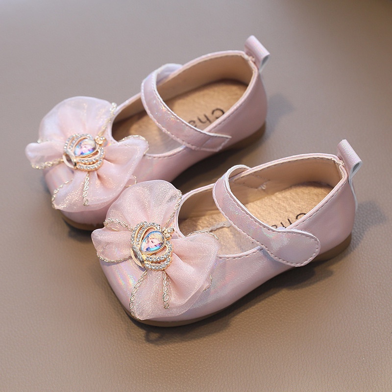 Giày Da Thời Trang Xuân Thu Xinh Xắn Dành Cho Bé Gái