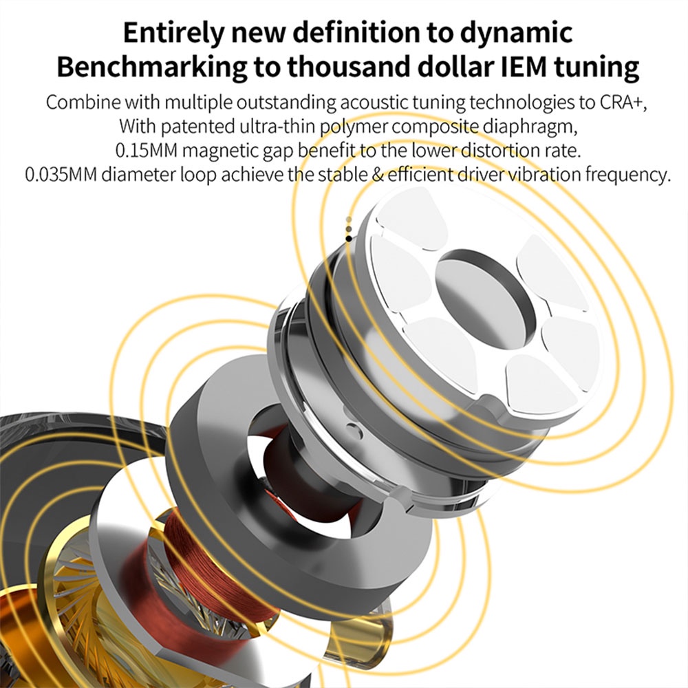Tai Nghe Nhét Tai FAAEAL CCA CRA + Dây Cáp Tháo Rời Được Dành Cho Điện Thoại
