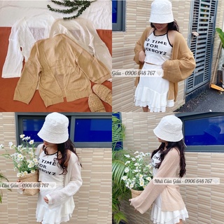 Áo Khoác len mỏng nhẹ siêu xinh