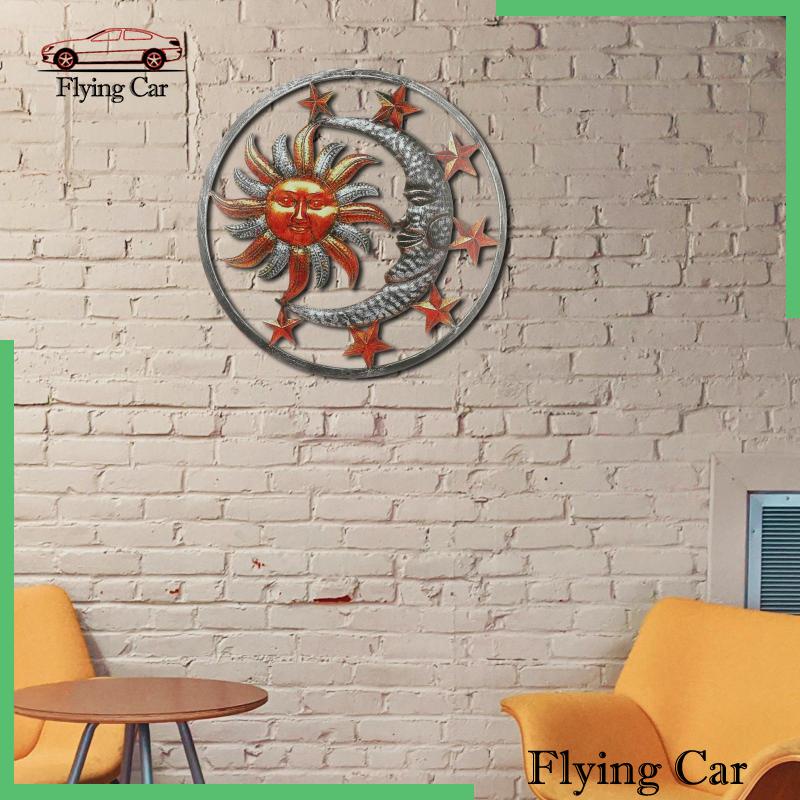 Mô Hình Mặt Trời Mặt Trăng Kim Loại 11 &quot;Lzdjfmy2 Trang Trí Nhà Cửa