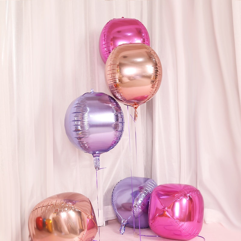 Bong Bóng Lá Nhôm 4D Ba Chiều Trang Trí Tiệc Sinh Nhật/Tiệc Cưới Cửa Sổ Cửa Hàng