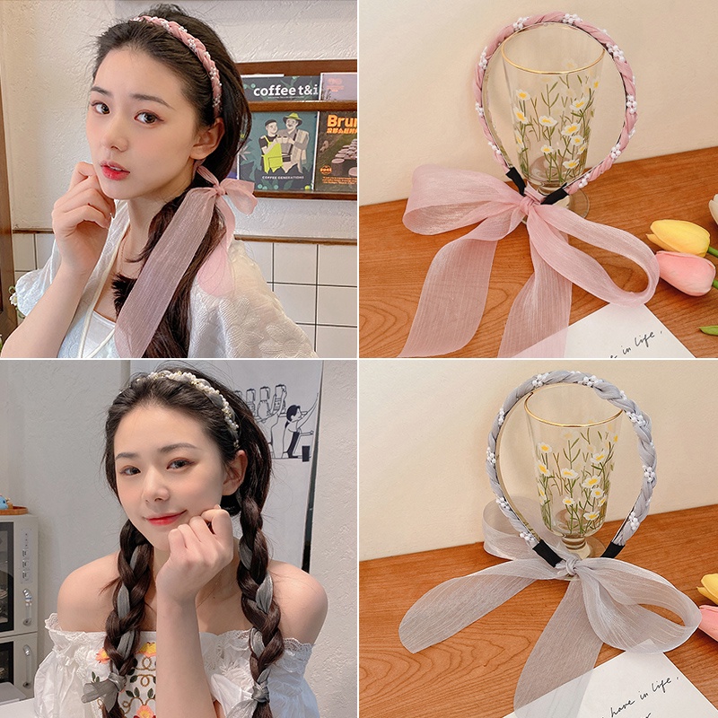 Băng Đô Đính Ngọc Trai Nhân Tạo Thời Trang Dành Cho Nữ