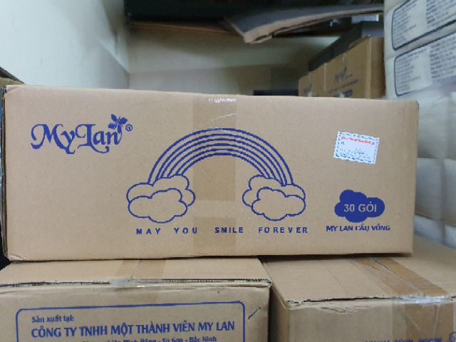 THÙNG 30 GÓI GIẤY ĂN CẦU VỒNG MY LAN