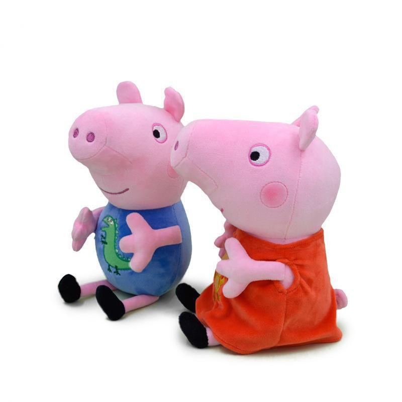 ▬™Đồ chơi sang trọng Peppa Pig chính hãng Búp bê Một gia đình bốn con PeppaPig New George Dolls <